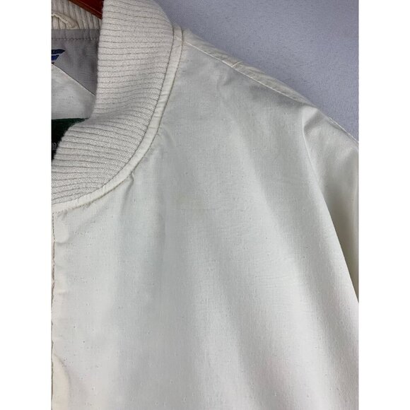 Vintage Hunt Club JCPenney Mens XL Bomber Jacket White - Picture 3 of 7